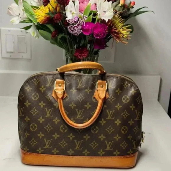 Vintage LOUIS VUITTON Monogram Alma PM Handbag Satchel Tote Bag LV EUC + COA - Picture 2 of 16